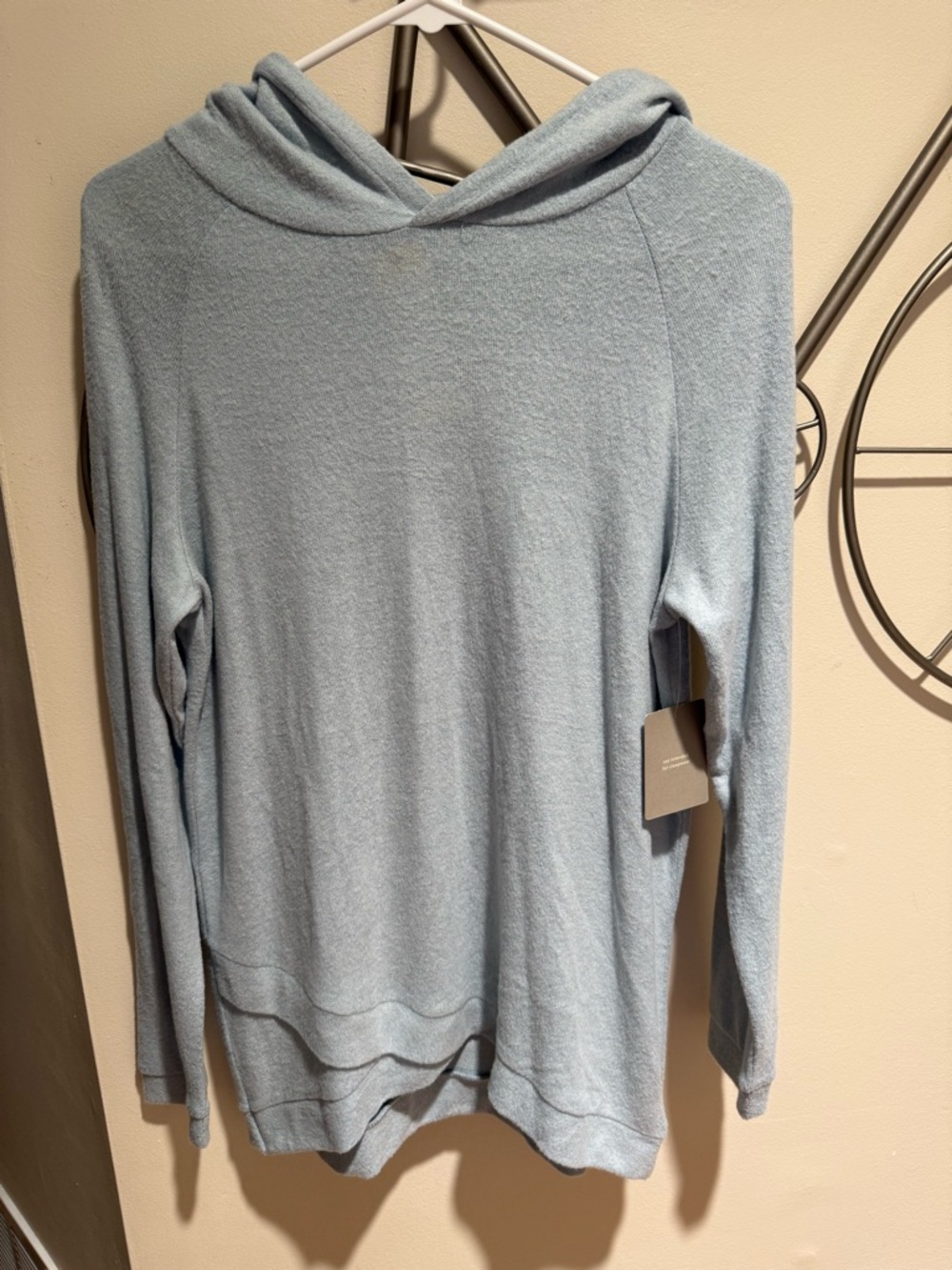 R&R Stitch Fix Light Blue Hooded Pullover Sweater Size XL NWT Cozy